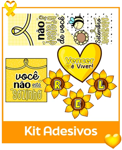 Adesivos para Setembro Amarelo