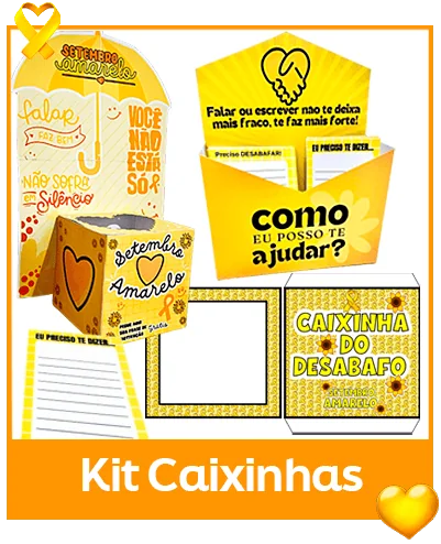 Caixinhas para Setembro Amarelo