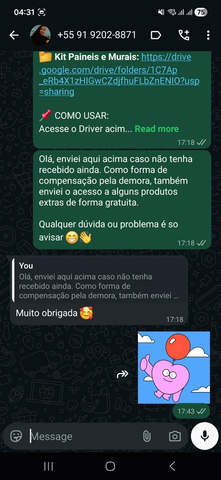 Print de depoimento real de cliente 4