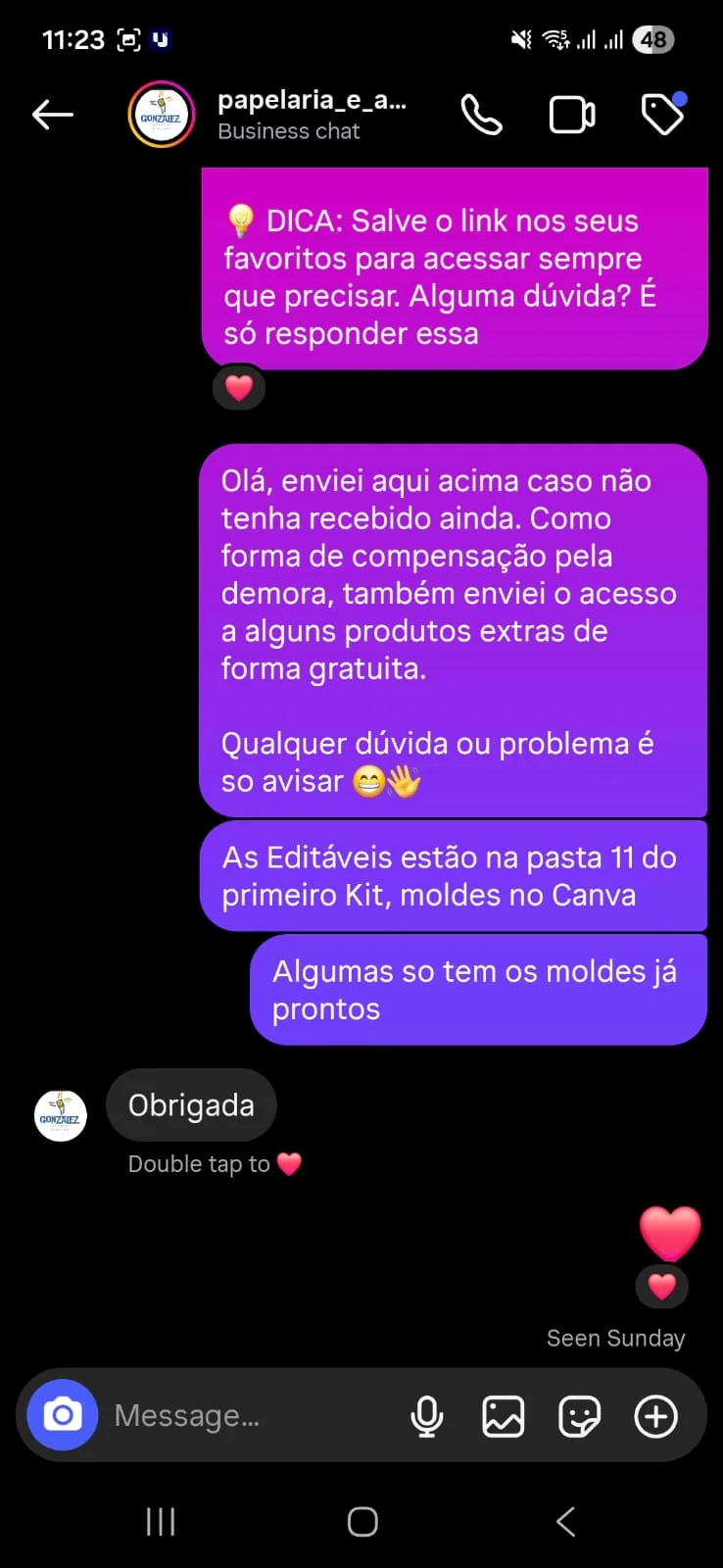 Print de depoimento real de cliente 6
