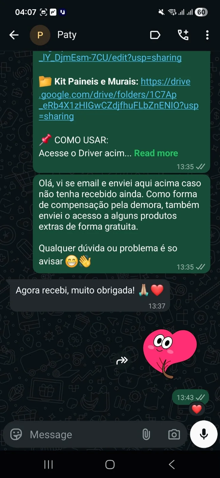 Print de depoimento real de cliente 5